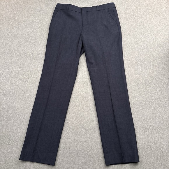 Banana Republic Pants - Banana Republic Ryan Slim Straight Fit Lightweight Wool Blend Pant Womens 4 Blue